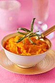 Pumpkin purée with rosemary
