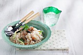 Fried rice with Chinese cabbage and salted fish (Thailand)
