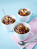 Crunchy desserts made with mascarpone and chocolate