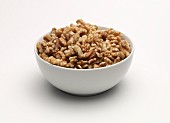 Walnuts in a white bowl