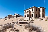 Kolmannskuppe, 15 kilometres east of Lüderitz, Namibia, Africa – years ago the place was overrun by diamond prospectors, today it is a ghost town open for visitors