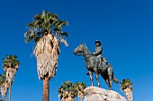 An equestrian memorial in Windhoek, Namibia, Africa