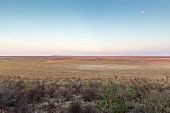 Sonnenaufgang über die Ebene des Etosha Nationalparks, Namibia