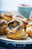 Puff pastries with chocolate