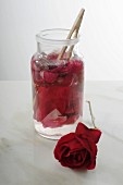 Rose petal vinegar