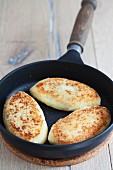 Russian potato cakes with a mushroom filling