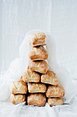 A pyramid of bread