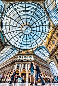 All the world's luxury brand names can be found under the glass roof of the Galleria Vittorio Emanuele II