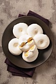 Rousquilles (shortcrust pastry and meringue biscuits from Catalonia)
