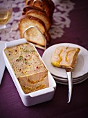 Goose liver terrine with apricots