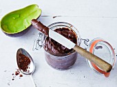 Avocado-Schokoladen-Creme mit Agavendicksaft