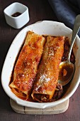 Cannelloni filled with beef