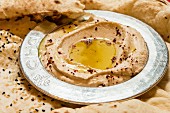 Hummus (Kichererbsen-Sesam-Paste)