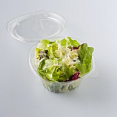 A mixed leaf salad with a herb dressing to take away
