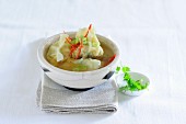Won tons in broth (Asia)