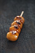 Dango - mochi in caramelised soy sauce (Japan)
