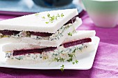 Beetroot sandwiches