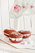 Whoopie pies with marshmallows
