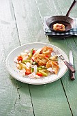 Schnitzel mit Spargelsalat