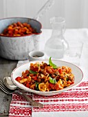 Pasta stew with beans and vegetables (Italy)