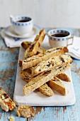 Almond biscotti with coffee