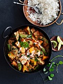 Turkey curry with rice (Asia)
