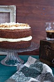 Carrot cake with almond cream