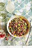 Couscous with pomegranate seeds