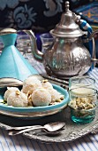 Coconut marzipan balls from North Africa