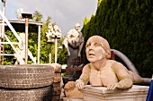 Sculptures by the artist and sculptor Peter Lenk in a sculpture garden