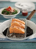 Pan-smoked salmon