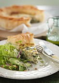 Spinach and feta cheese pie