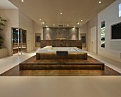 Luxury spa bathroom in a contemporary home