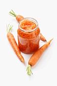 Fresh carrots and carrot salad