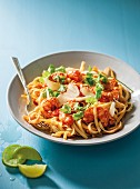 Linguine mit Peri Peri-Garnelen