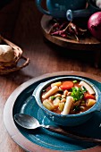 Minestrone (Italian vegetable soup)