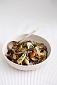 Pan-fried wild mushrooms