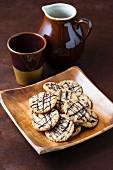 Oat biscuits with chocolate