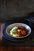 Beer beef stew with colcannon mash