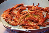 Gambas de Palamos (prawns fried in olive oil, Spain)