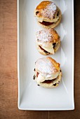 Scone with jam and clotted cream