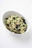 Rice salad with olives
