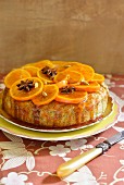Polenta cake with poppy seeds and oranges