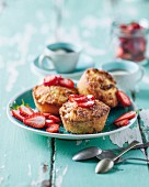 Strawberry and coconut muffins