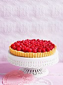 French raspberry tart