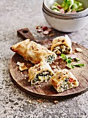 Chard strudel with sheep's cheese