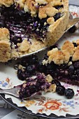 Blueberry crumble cake