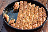 Baklava (nut cakes with syrup, Turkey)