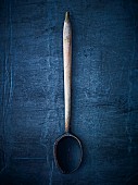 An antique wooden spoon (seen from above)