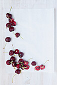 Cherries, whole and halved
